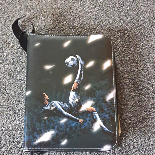 Football card binder with - card,