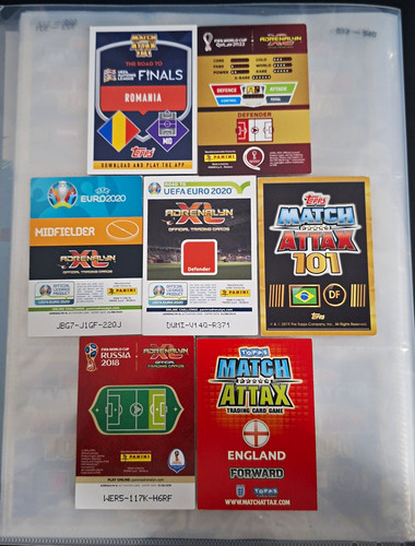 Topps and panini international - and,