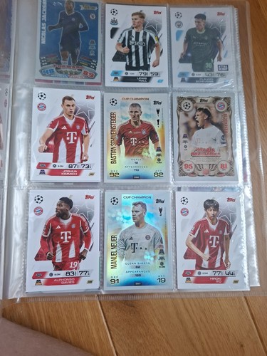 Football binder with cards - binder,